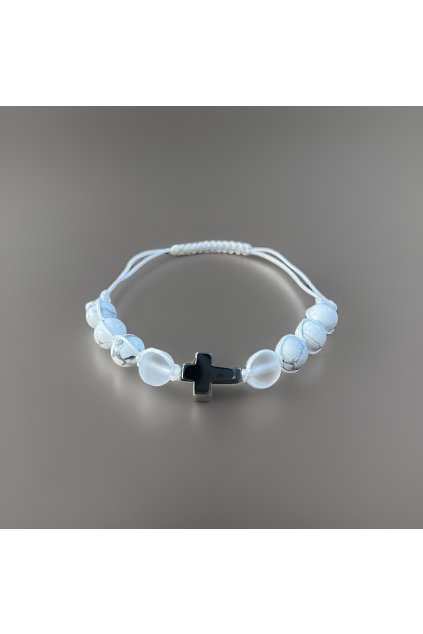 Dámský nastavitelný náramek s křížkem