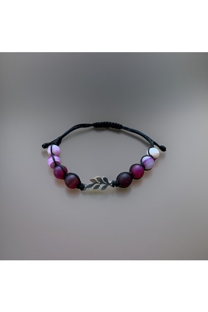 Dámský nastavitelný náramek s lístky