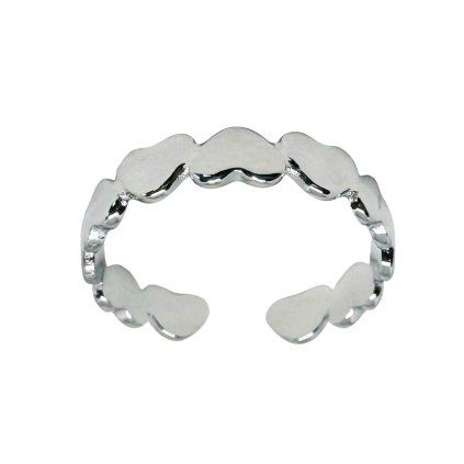 Dámský prsten srdíčka ocel