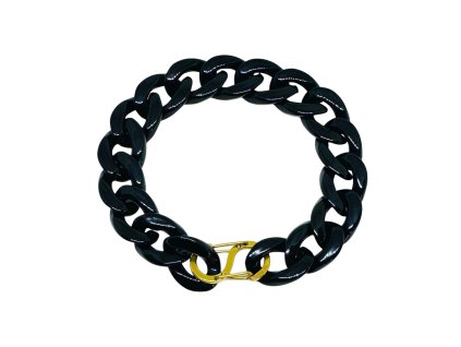 Dámský náramek řetěz ocel pozlacená Mou Jewel