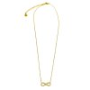 Dámský náhrdelník nekonečno ocel pozlacená Mou Jewel