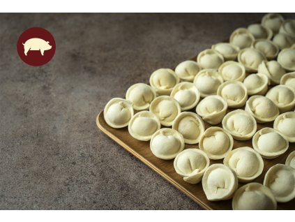 Pelmeně s bílou rybou a krevetami