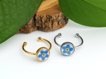 Otevřené prsteny s pravou pomněnkou mountaino