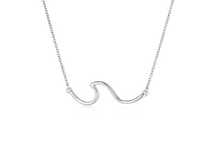 Stříbrný náhrdelník Vlna