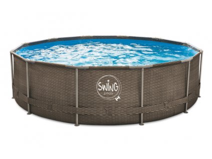 Swing double rattan