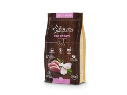 StarVita granules for Kittens - 1,5 kg (chicken&duck)