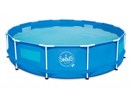 Swing Metal Frame Blue design with Windows