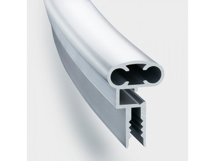 Aluminium top wall rail