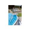 Azuro De Luxe stainless steel ladder 3-steps - ANTHRACITE - for inground pool up to 1,20m height