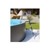 Azuro De Luxe stainless steel ladder 3-steps - ANTHRACITE - for inground pool up to 1,20m height