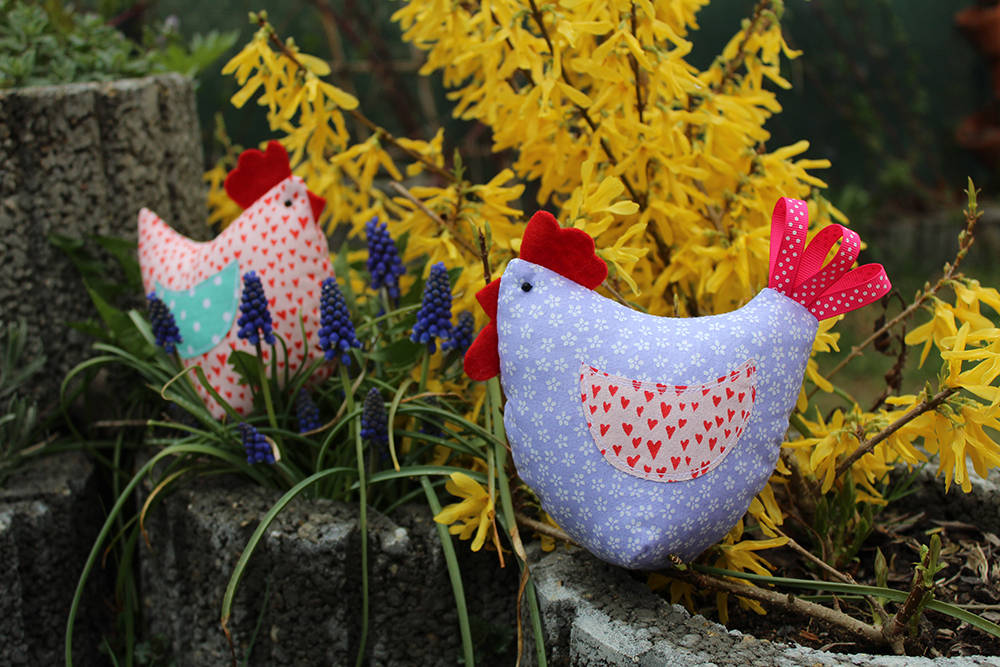 Slepička a kohoutek - návod na šití