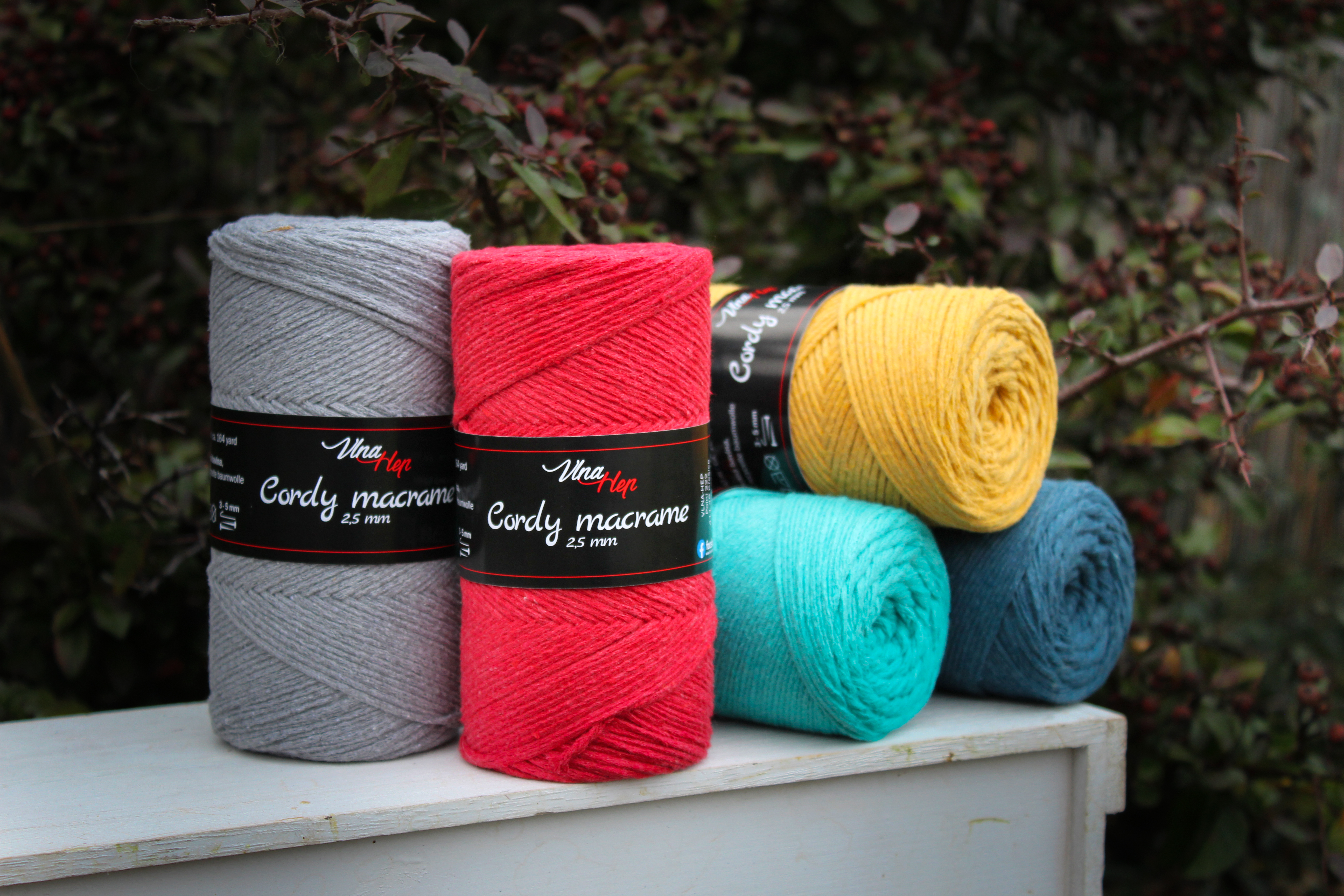 Novinka Cordy macrame 2,5mm - aneb o přízi a spotřebě