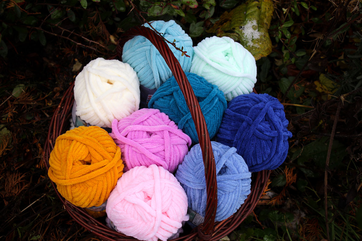 Příze Velluto - jemná žinylka - aneb o přízi a spotřebě