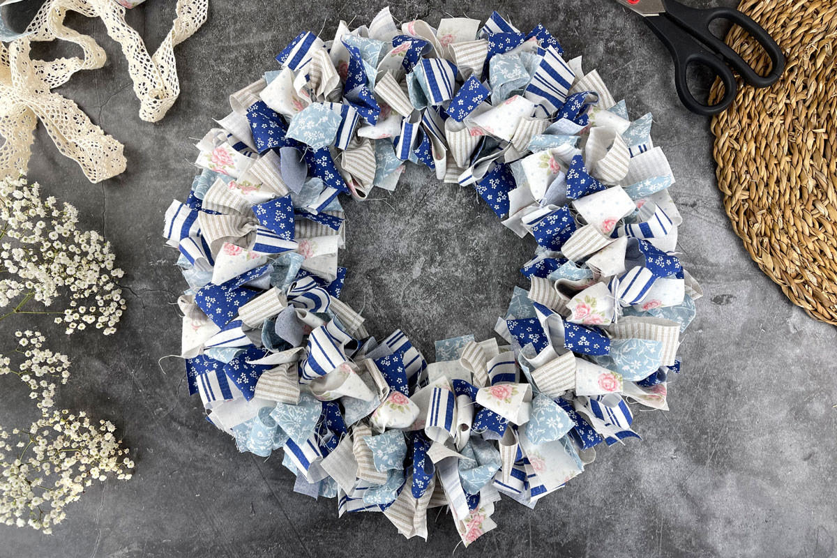 Látkový věnec - velký