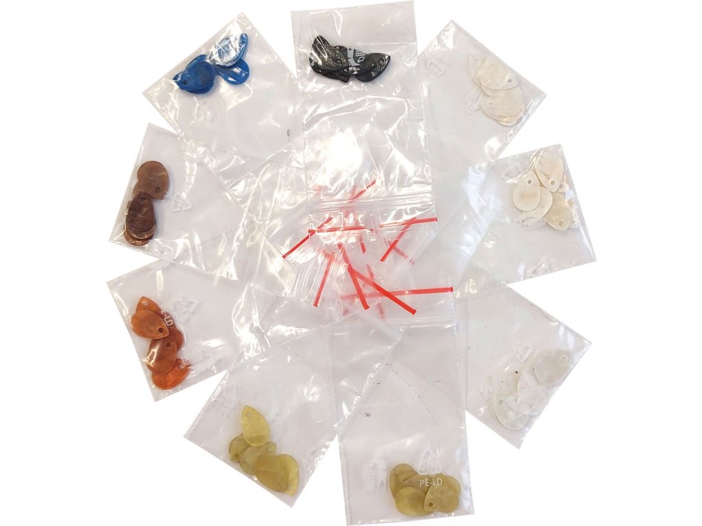 Sada - perleťové kapičky 13x9mm - "16"