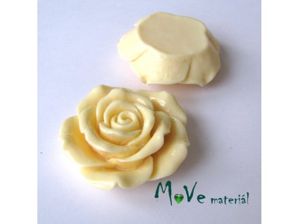 Kabošon lesklý K2 - resin - 1ks, vanilkový