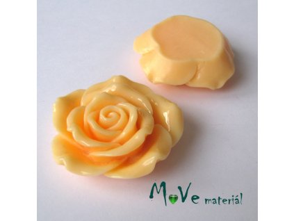 Kabošon lesklý K2 - resin - 1ks, meruňkový