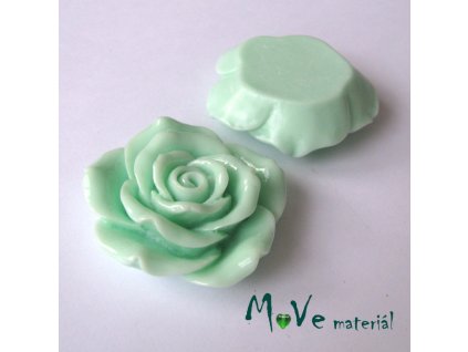 Kabošon lesklý K2 - resin - 1ks, mátový
