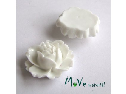 Kabošon lesklý C2 - resin - 2ks, bílý