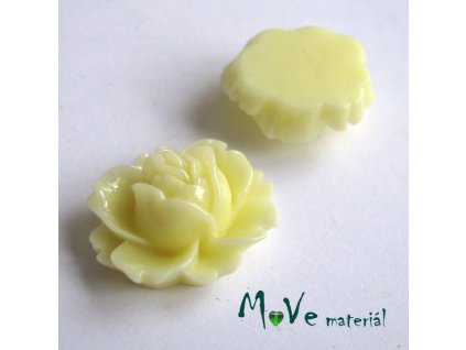 Kabošon lesklý C2 - resin - 2ks, vanilkový
