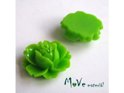 Kabošon lesklý C2 - resin - 2ks, hráškový