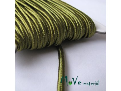 Sutaška š. 3mm viskóza,1m, olivová