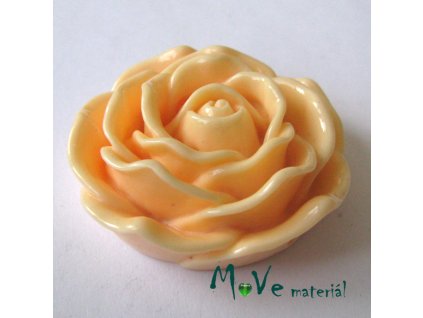 Kabošon lesklý K3 - resin - 1ks, meruňkový