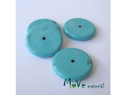 Tyrkenitový disk 18x3mm, 4ks