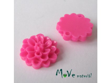 Kabošon resin D1 (mezikus) 2ks, tm. růžový