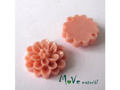 Kabošon resin D1 (mezikus) 2ks, starorůžový
