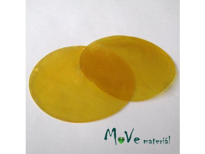 Přívěsek 65mm perleť II.JAKOST/2ks,žlutá