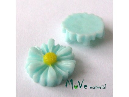 Kabošon kopretina E2 - resin - 2ks, mátová