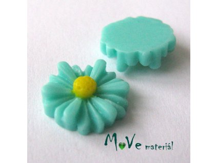 Kabošon kopretina E2 - resin - 2ks, brčálová