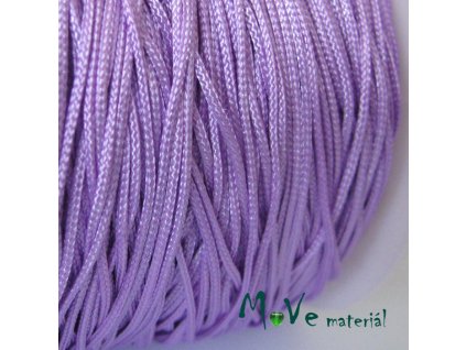 Nylonová pletená šňůra - 1mm/3m, sv. fialová
