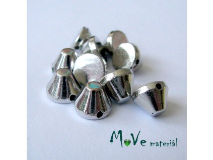 Trn našívací - kužel 7x7mm, 10ks, platina