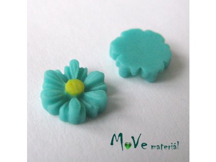 Kabošon kopretina E3 - resin - 2ks, brčálová