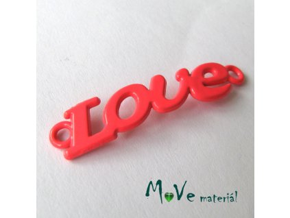 Mezikus LOVE 8x38mm, 1ks, růžovočervený
