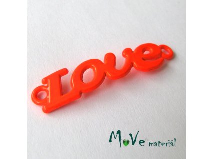 Mezikus LOVE 8x38mm, 1ks, neonově oranžový