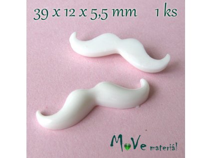 Kabošon KNÍR- resin - 1ks, bílý