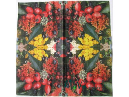 Ubrousek na decoupage 33 x 33cm 1ks, podzimní