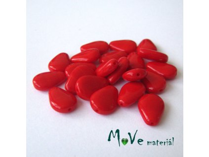 České korálky slza 12x8mm/20ks, červená