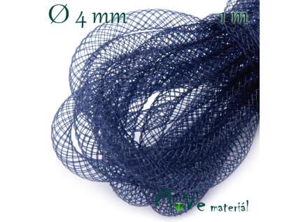 Modistická krinolína dutinka 4mm, 1m, modrá