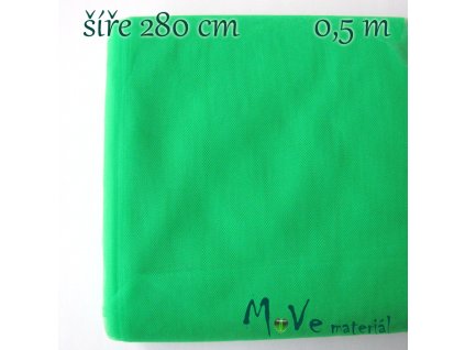 svatební tyl jemný neon. zelený 50cm/ š 280cm