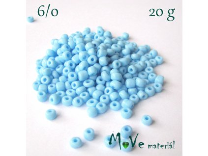 Rokajl 6/0, 20 g, bleděmodrý