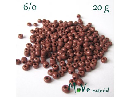 Rokajl 6/0, 20 g, hnědý