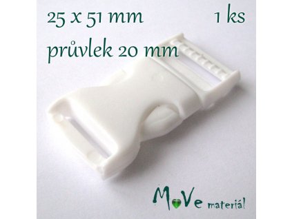 Trojzubec šíře 20mm, bílý
