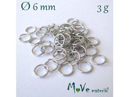 Spojovací kroužek průměr 6mm, 3g