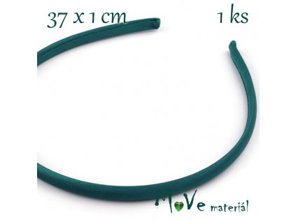 Čelenka jednoduchá potažená smaragdová/10mm