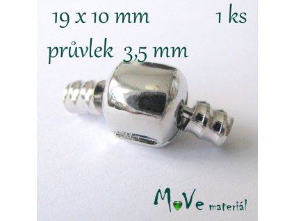 Evropské zapínání 19,5x10mm 1sada, platina
