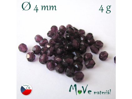 České ohňovky 4mm/4g,tm. fialové